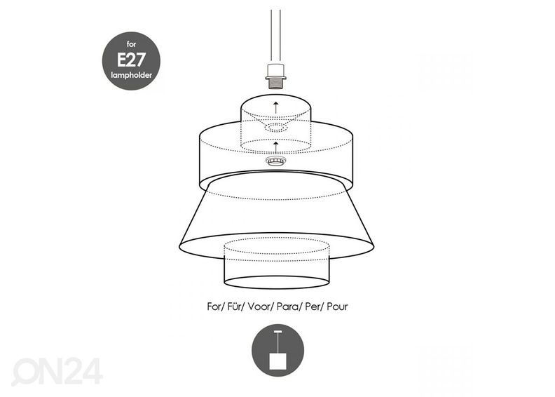 Lampunvarjostin Cane kuvasuurennos