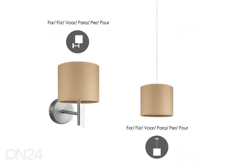 Lampunvarjostin Canvas ⌀20xh17 cm kuvasuurennos