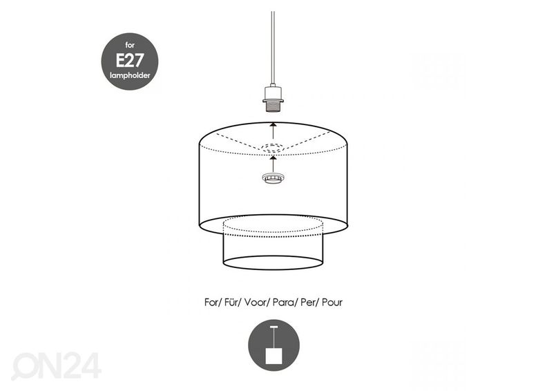 Lampunvarjostin Linnen kuvasuurennos
