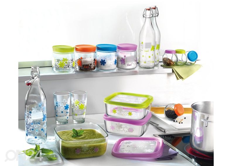 Lasikulho kannella Frigoverre 1,1 L, 21x13 cm kuvasuurennos