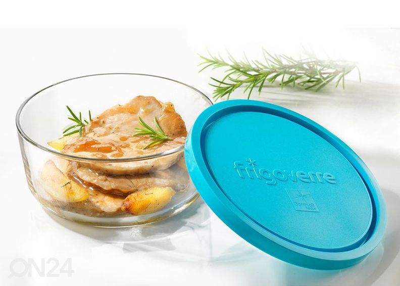 Lasikulho kannella Frigoverre matala Ø 15, 2 kpl kuvasuurennos