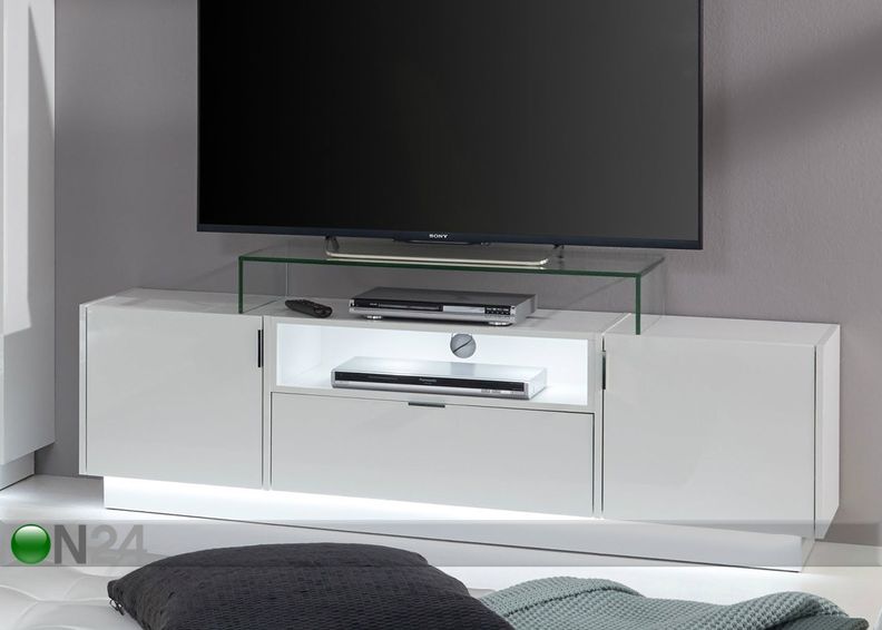 Lasinen tv-taso kuvasuurennos