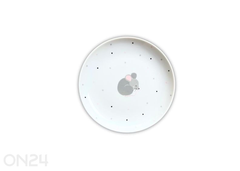 Lasten astiasto Hiiri kuvasuurennos