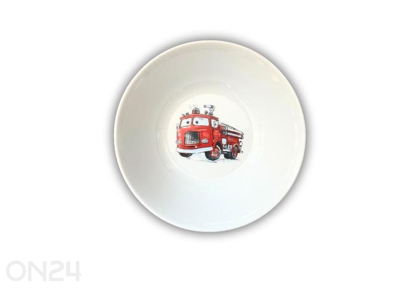 Lasten astiasto Paloauto kuvasuurennos