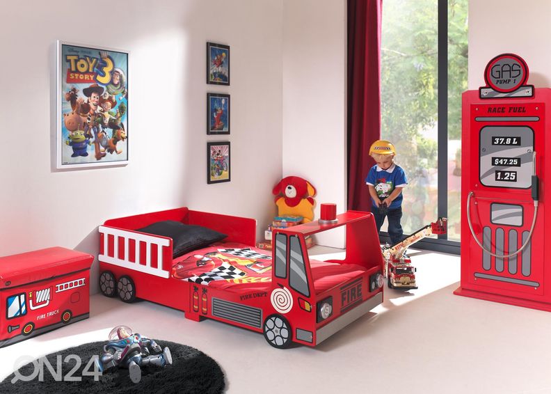 Lasten autosänky Paloauto 70x140 cm kuvasuurennos