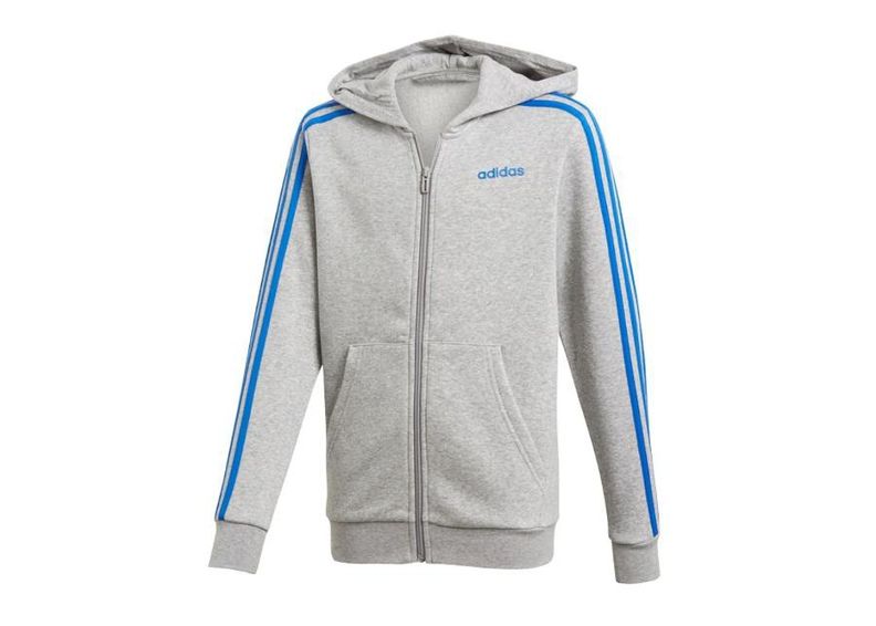 Lasten huppari Adidas Essentials 3S Full Zip Hoodie JR DX2472 kuvasuurennos