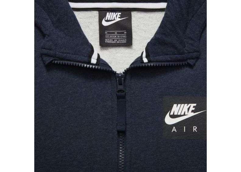 Lasten huppari Nike Air Hoodie FZ Jr 939635-473 kuvasuurennos