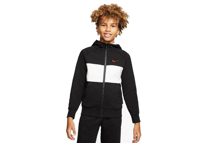 Lasten huppari Nike Nsw Air FZ Hoodie Jr CJ7855-010 kuvasuurennos