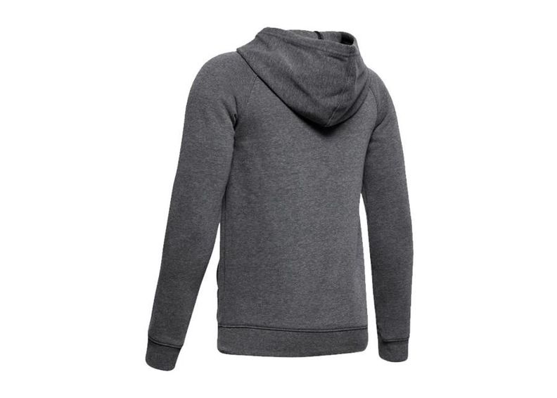 Lasten huppari Under Armour JR Rival Wordmark Hoodie Jr 1345231-001 kuvasuurennos