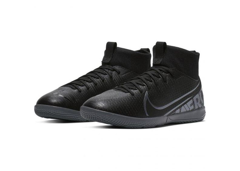 Lasten jalkapallokengät Nike Mercurial Superfly 7 Academy IC JR AT8135 001 mustat kuvasuurennos