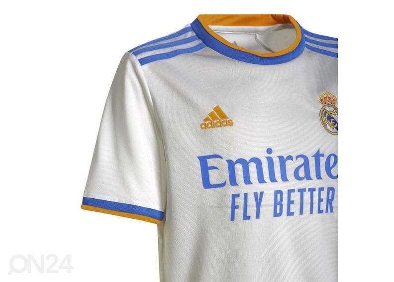 Lasten jalkapallopaita Adidas Real Madrid Home kuvasuurennos