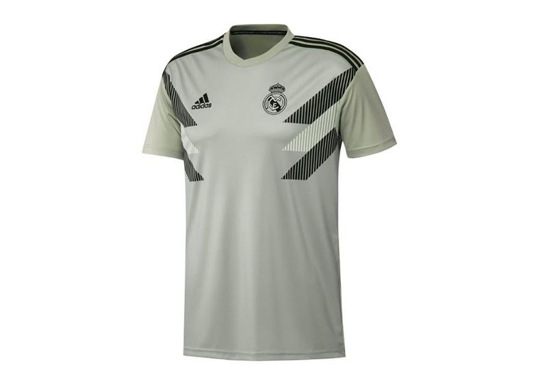 Lasten jalkapallopaita Adidas Real Madrid Preshi T-shirt JR CW5827 kuvasuurennos