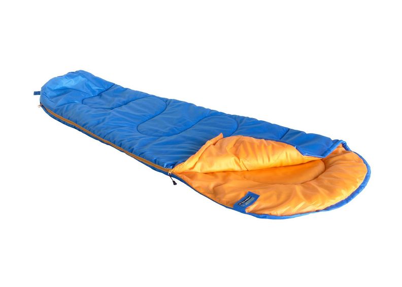 Lasten makuupussi sininen-oranssi High Peak kuvasuurennos