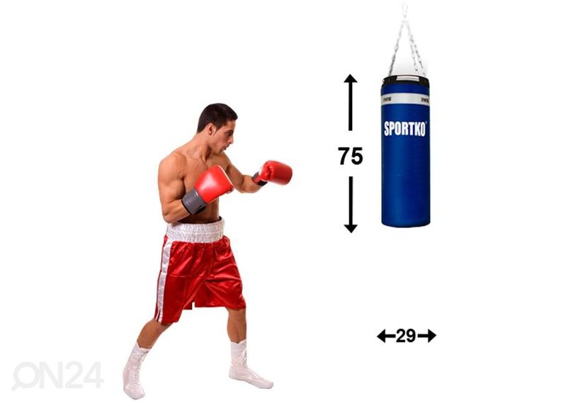 Lasten nyrkkeilysäkki 29x75 cm SportKO MP5 12 kg kuvasuurennos