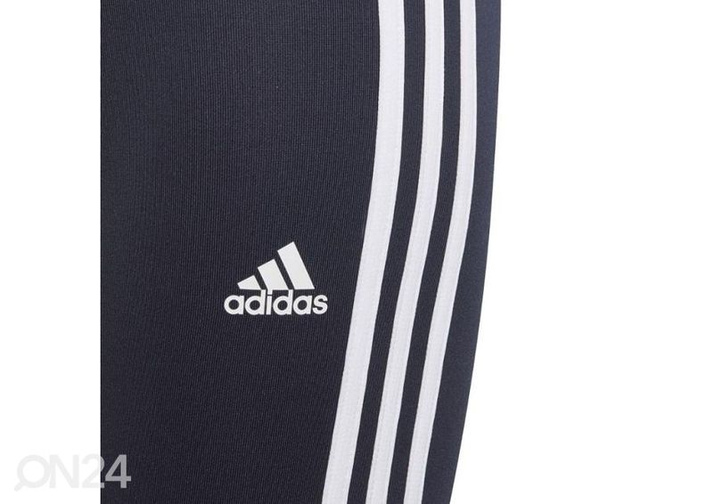 Lasten pitkät leggingsit Adidas D2M 3 Stripes Tight kuvasuurennos
