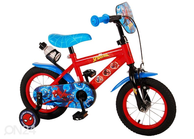 Lasten polkupyörä 12" Spider-Man sininen-punainen kuvasuurennos