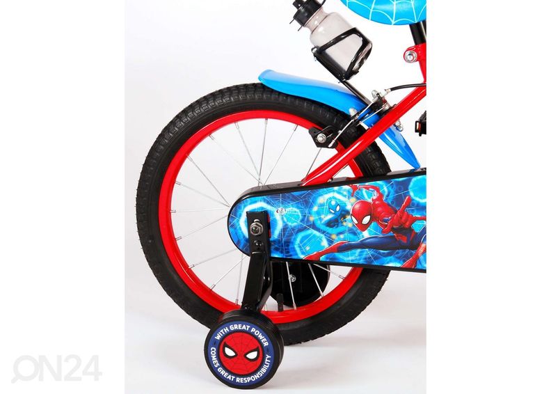 Lasten polkupyörä 16" Spiderman 2-käsijarrua kuvasuurennos