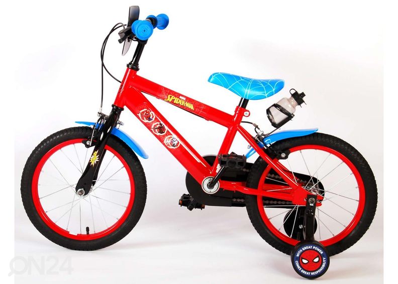 Lasten polkupyörä 16" Spiderman 2-käsijarrua kuvasuurennos