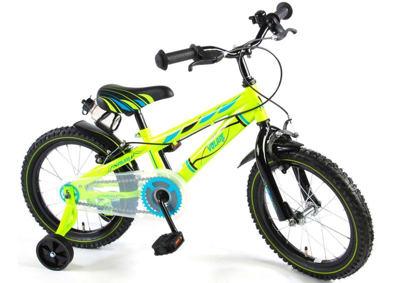 Lasten polkupyörä Electric Green 16 Volare kuvasuurennos