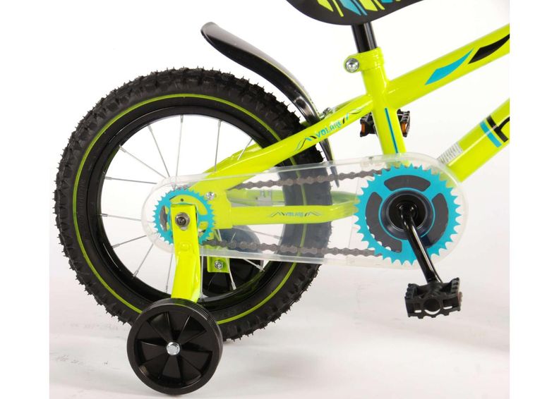 Lasten polkupyörä Electric roheline 14 tuumaa Volare kuvasuurennos