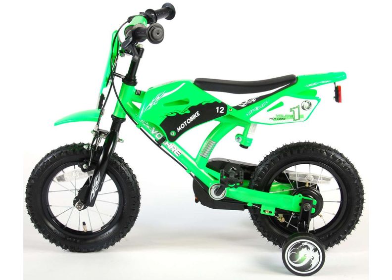 Lasten polkupyörä Motobike Green 12" Volare kuvasuurennos