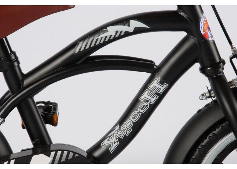 Lasten polkupyörä Yipeeh musta Cruiser 12" Volare kuvasuurennos