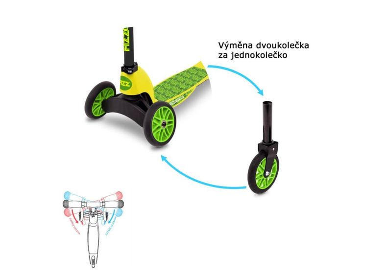 Lasten potkulauta Fizz Flip Mini Multi Evo kuvasuurennos