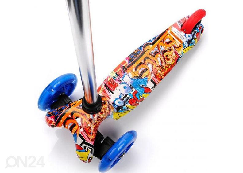 Lasten potkulauta Led Meteor Tucan graffiti kuvasuurennos