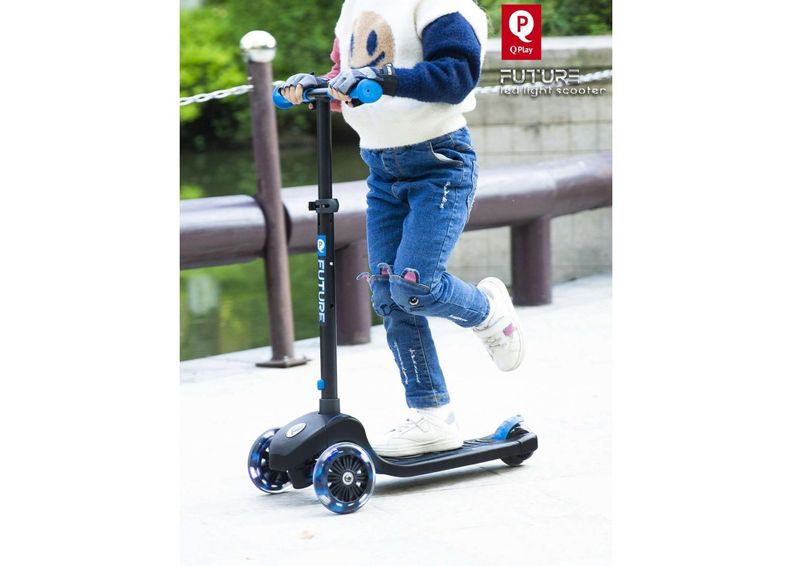 Lasten potkulauta LED-valoilla QPlay Volare kuvasuurennos