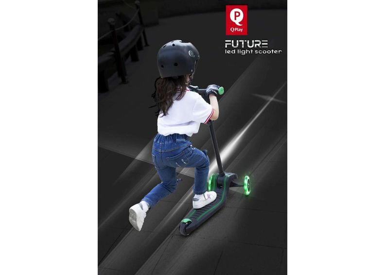 Lasten potkulauta LED-valoilla QPlay Volare kuvasuurennos