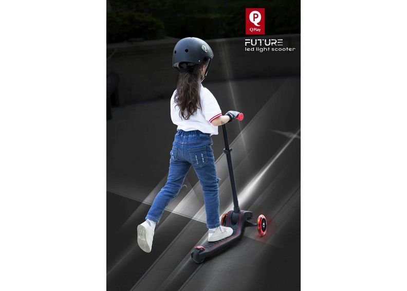 Lasten potkulauta LED-valoilla QPlay Volare kuvasuurennos