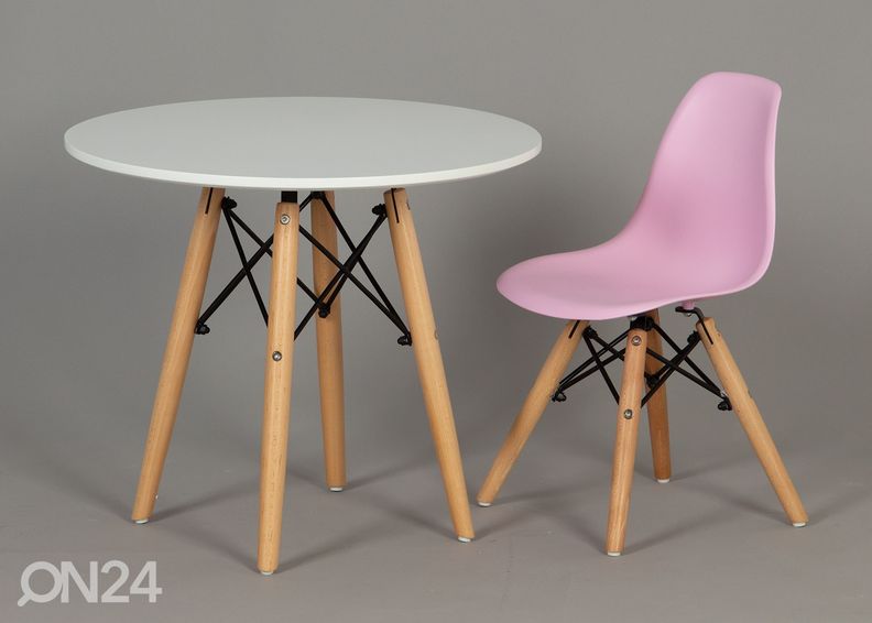 Lasten pöytä Ø 60 cm kuvasuurennos