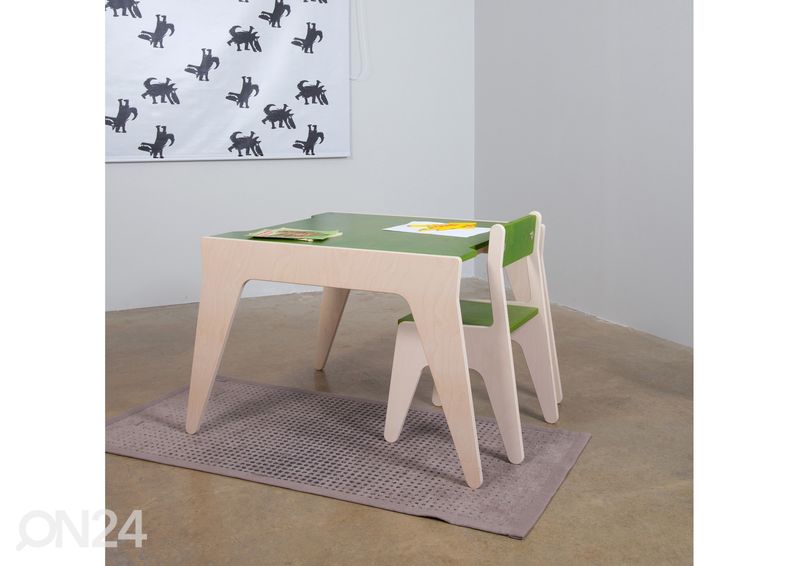 Lasten pöytä suuri Ahoi 76x80xh59 cm kuvasuurennos