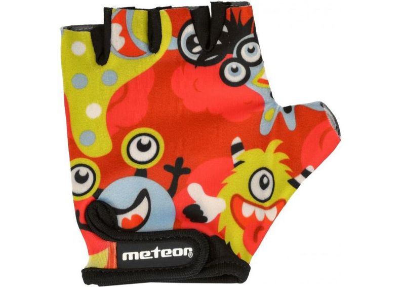 Lasten pyöräilykäsineet Meteor Junior Monsters kuvasuurennos