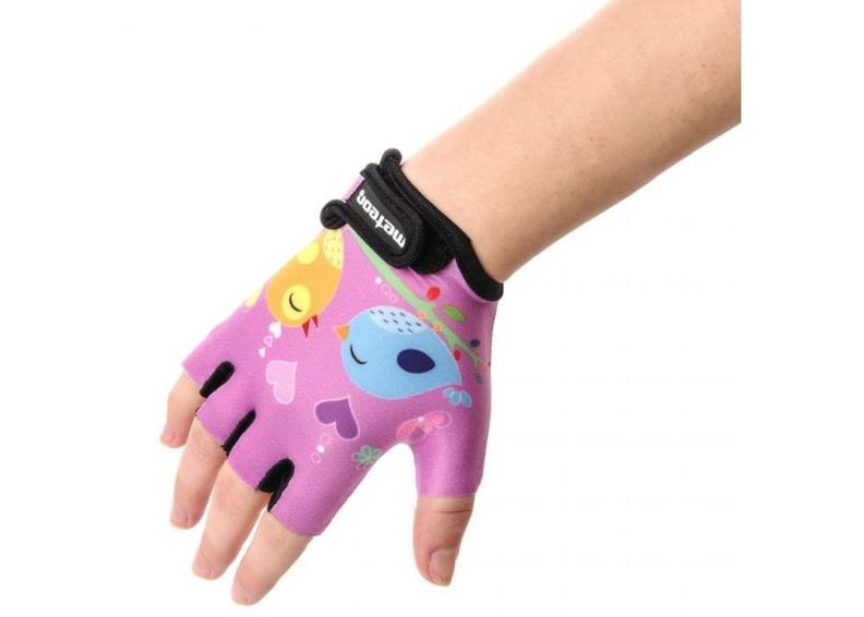 Lasten pyöräilykäsineet Meteor Owl Jr 24175-24177 kuvasuurennos