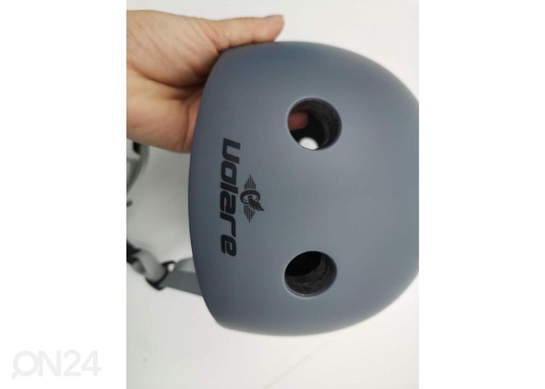 Lasten pyöräilykypärä harmaa 51-55 cm kuvasuurennos