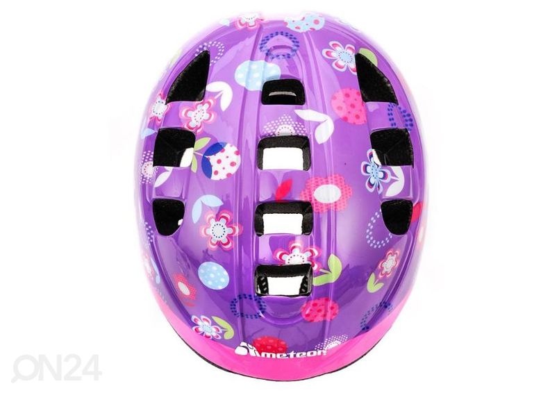 Lasten pyöräilykypärä Meteor flower MA-2 Junior 23956 kuvasuurennos