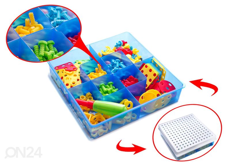 Lasten rakennussarja 261 osaa kuvasuurennos