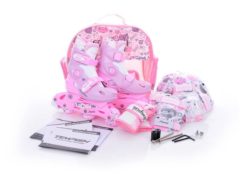 Lasten rullaluistimet ja suojasetti KITTY Tempish kuvasuurennos