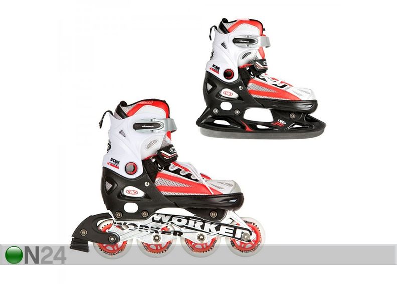 Lasten rullaluistimet/luistimet säädettävä koko 29-32 kuvasuurennos