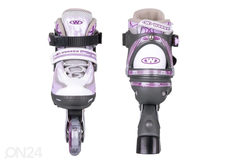 Lasten rullaluistimet WORKER Perleta LED - koko S 31-34 kuvasuurennos