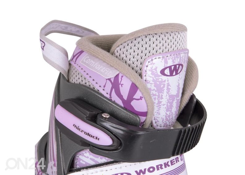 Lasten rullaluistimet WORKER Perleta LED - koko S 31-34 kuvasuurennos