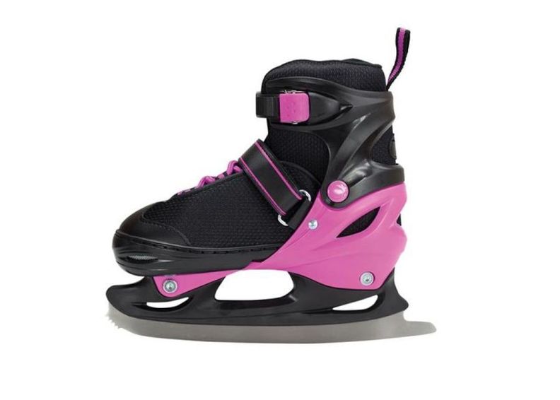 Lasten säädettävät luistimet Nils Extreme 34-37 NF7104 A musta-roosa kuvasuurennos