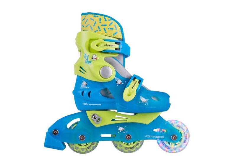 Lasten säädettävät rullaluistimet LED-valoilla WORKER Trigo Skate WORKER kuvasuurennos