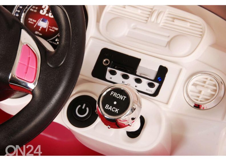 Lasten sähköauto Fiat 500cc 12V kuvasuurennos