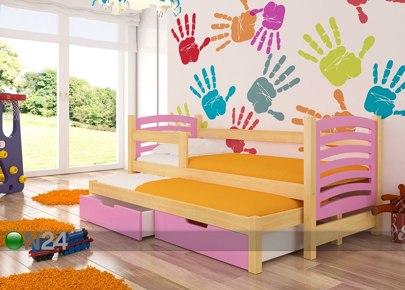 Lasten sänkysarja 2-le 75x180 cm kuvasuurennos