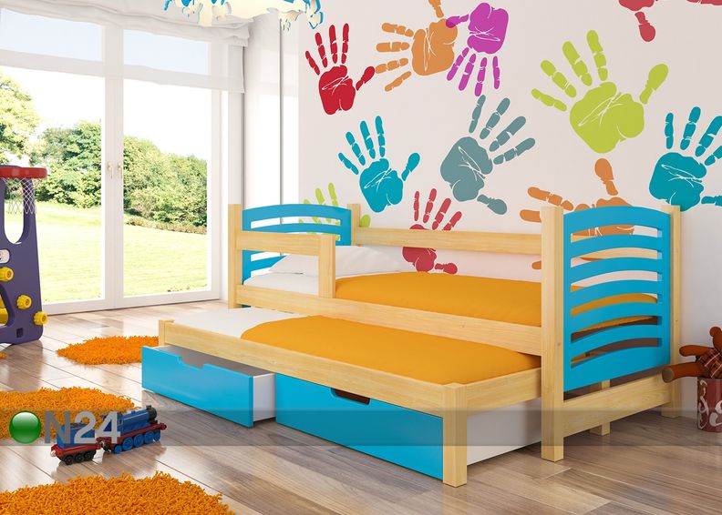 Lasten sänkysarja 2-le 75x180 cm kuvasuurennos