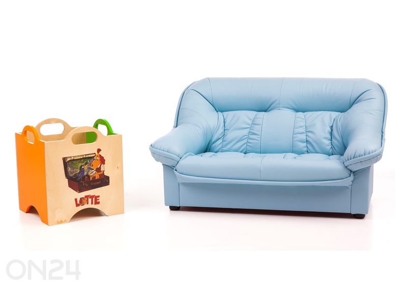 Lasten sohva Mini Spencer + lelulaatikko Lotte kuvasuurennos