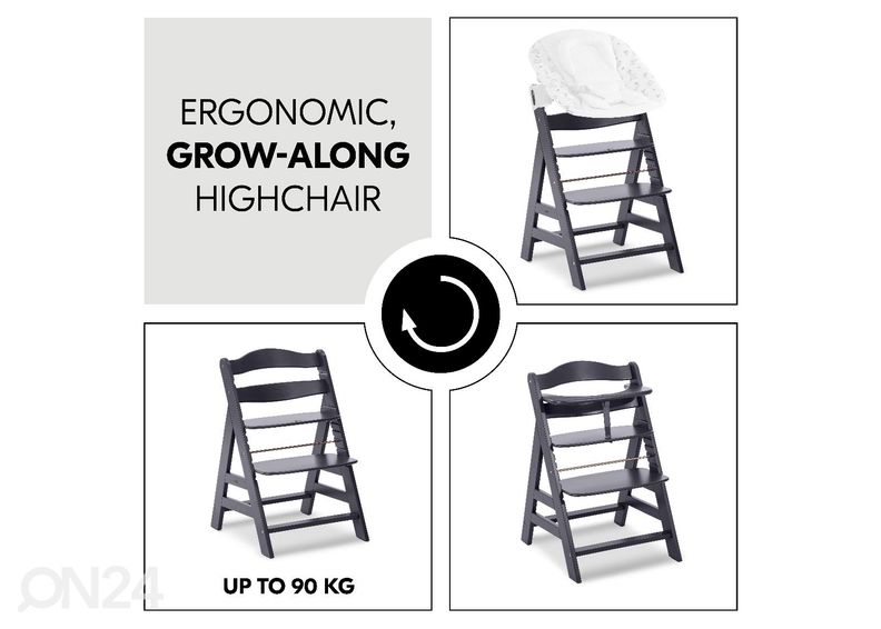 Lasten syöttötuoli Hauck Select Alpha+ kuvasuurennos