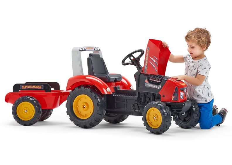 Lasten traktori Supercharger kuvasuurennos